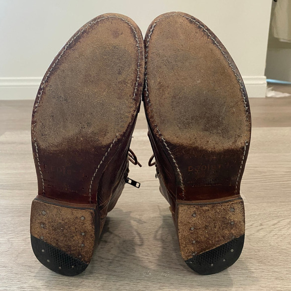 Bed Stu Bonnie Leather Cobbler Combat Boots Women's 9 - Picture 6 of 10